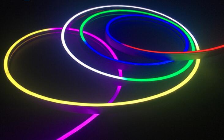 5m spool cuttable led neonflex 12v 24v 110v 220v neon multi color micro 6mm flexible neon tube light for neon sign