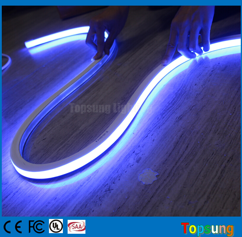 50m white led strip neon flex rope light square 16x16mm landscape led neon lights top-view flexible neon tube light for neon sign
