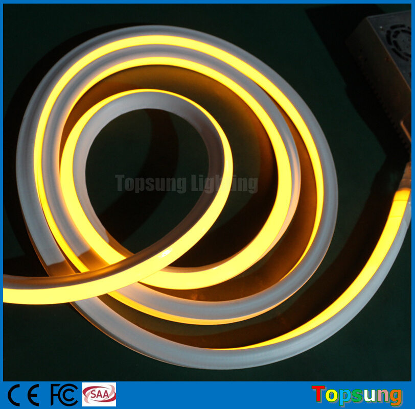 50m white led strip neon flex rope light square 16x16mm landscape led neon lights top-view flexible neon tube light for neon sign
