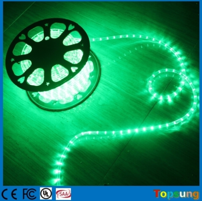 whole sale 100m round led rope light outdoor 110v flexible led rope light luces flex strip ribbon luz