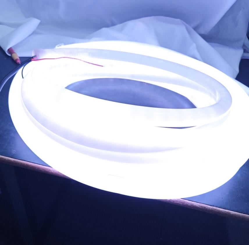 360 degree rgb 20mm silicone led strip neon flex rope light 24v rgbic woven soft tubes digital hose